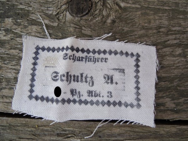 Uniform / Caps label "Schulz XX Tank Commander Division 3."