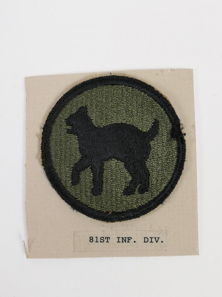Original US ARMY WW2 Infantry Division Badge Patch - 81st Infantry Division Badge