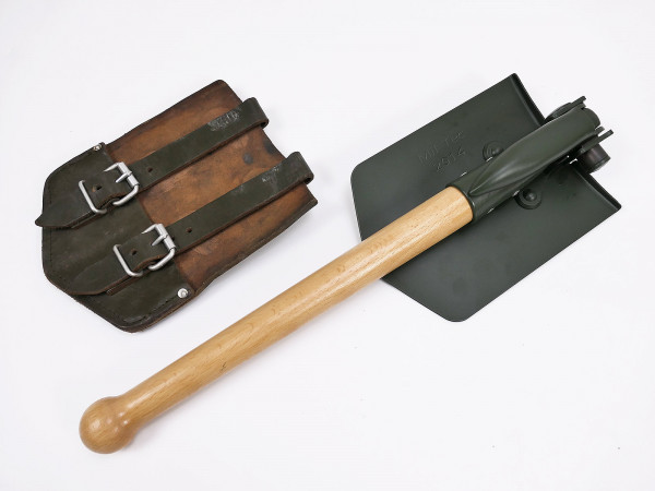 BW spade combination folding spade / spike type Bundeswehr old style with army spade bag