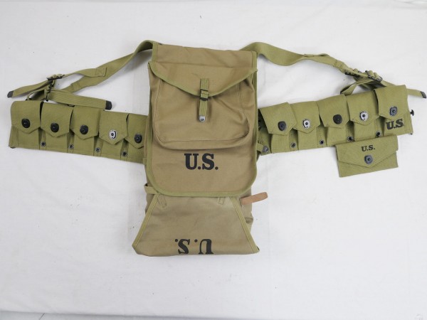 US M-1928 Haversack Storm Luggage + Carrier Trapeze Extension + mess kit pouch 3 pieces