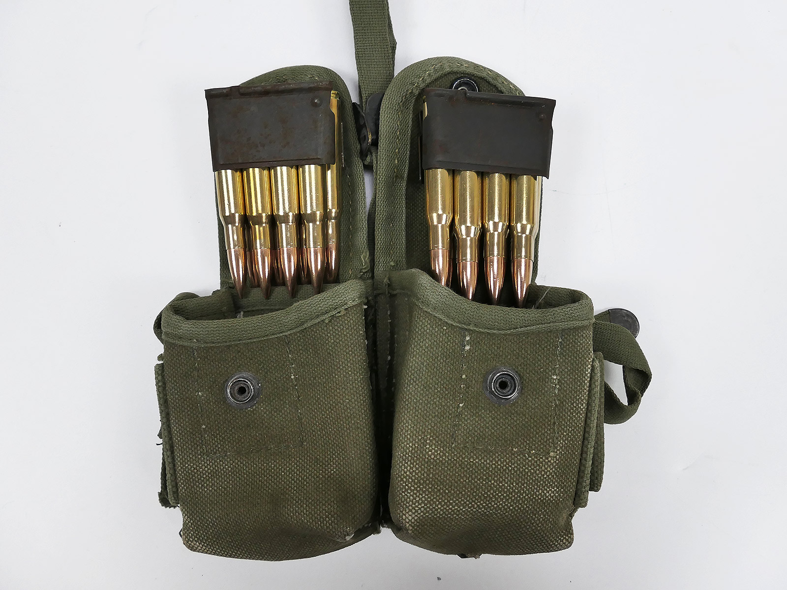 US Type Ammo En Bloc Pouch for Garand M1 Clips / Hand Grenade Canvas ...