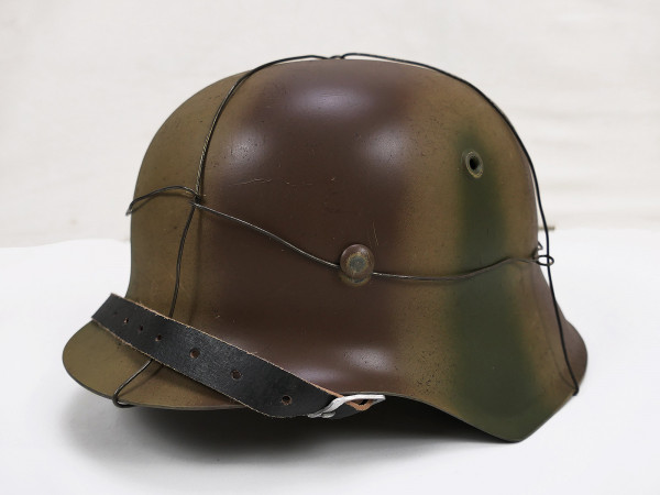 Wehrmacht steel helmet M42 NORMANDIE camouflage helmet size 58/59 with chicken wire