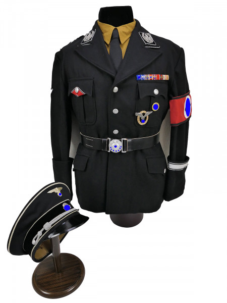 Black uniform ensemble General SS M32 based on Heinrich Himmler RFSS