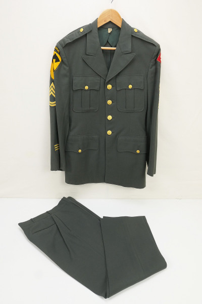 Vietnam US Airborne Officers Uniform Suit Wool Serge Jacket 1957 + Trousers - Jacket + Trousers