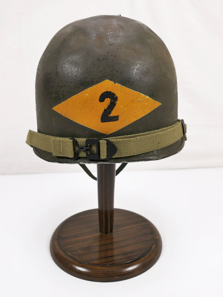 US ARMY Type WW2 M1 steel helmet 2nd RANGER Batt. painting helmet + liner + chinstrap