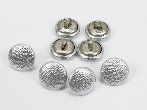 1x Wehrmacht field cap button Assmann silver 12mm / Knopf f. Field cap M43 buttons