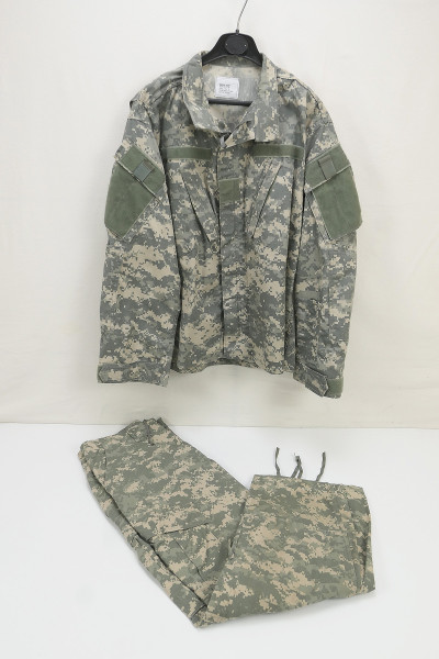 US Army Combat Uniform Digital Field Shirt + Pants RipStop - Medium Short