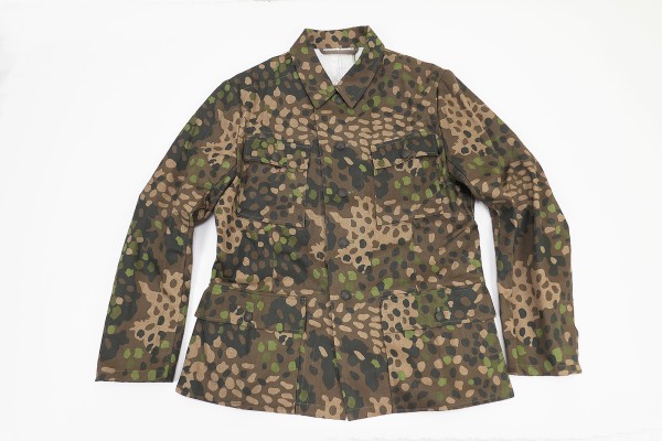 M44 WSS pea camouflage field blouse camouflage jacket four pocket skirt with chamber stamp Gr.L