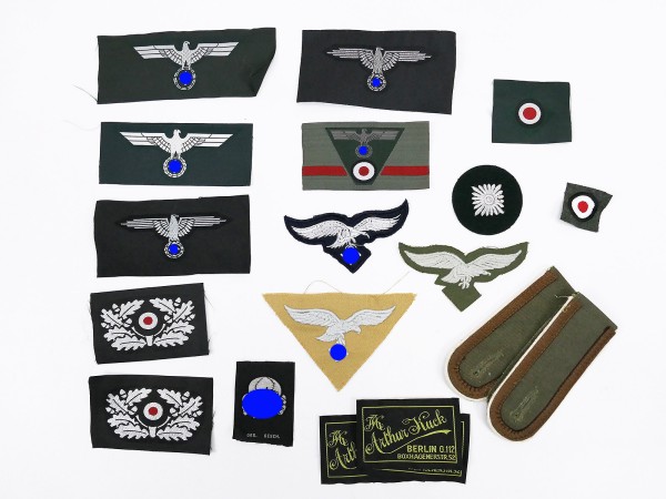 Wehrmacht Effects Convolut WSS Elite Sleeve Eagle Breast Eagle Overstock from Film Production