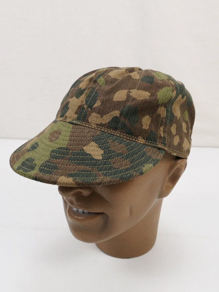 A-3 Base Ball WWII PEA DOT USAAF Army Air Forces Flight Cap in Waffen SS Pea Camouflage Camouflage