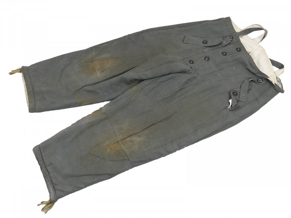Wehrmacht antique winter reversible trousers reversible trousers winter additional clothing mouse gray / white size 2