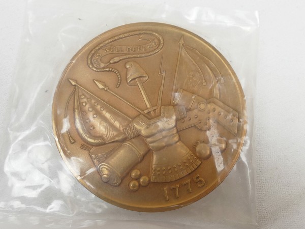 VINTAGE United States Army Bicentennial Bronze Medal Large 3" Medal