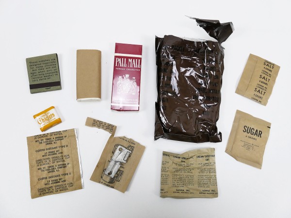 #1.1 US Army Vietnam GI C-Ration Accessory Packet Pall Mall Cigarette Can Opener ...