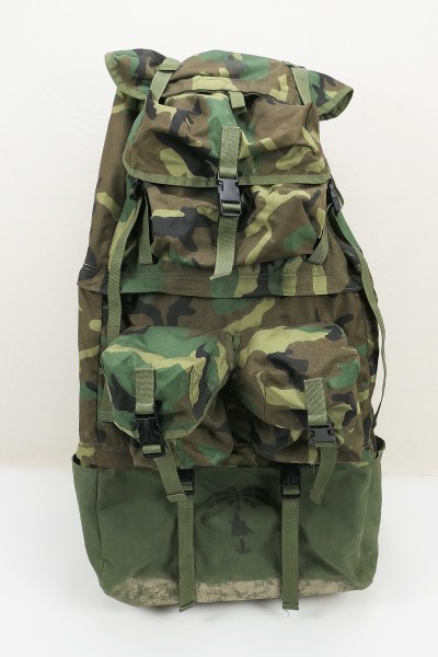 US Army G.I. Equipment Bag Backpack Woodland Palm Tree - large backpack