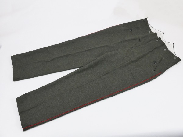 WK1 Old Army M1907 /10 field pants field gray with red piping uniform pants size XXL
