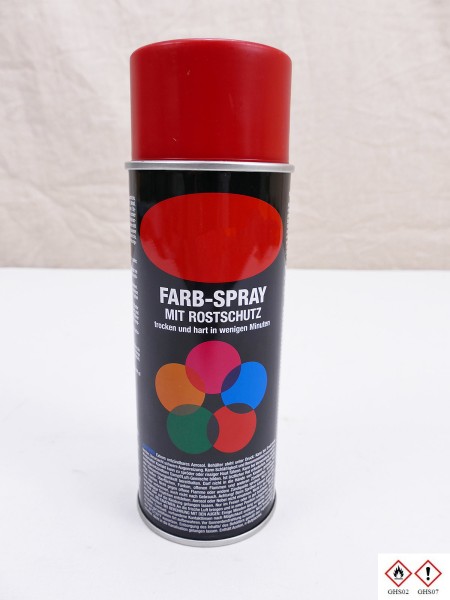 400ml paint, base price 25,00 €/L, FIRE RED, matt, restoration, RAL 3000