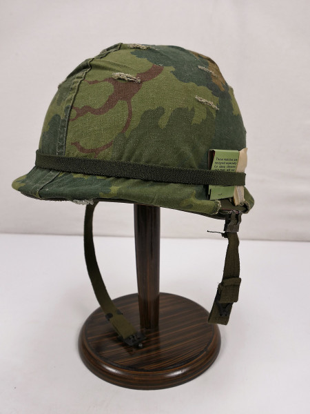 US M1 steel helmet Vietnam with Mitchell helmet cover + helmet fiber liner