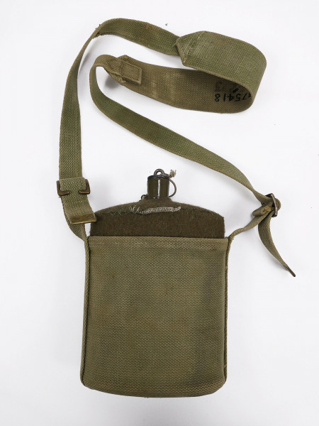 GB WW2 water bottle 37 Pattern water bottle english webbing straps