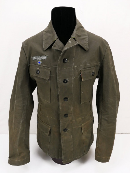 Wehrmacht southern front summer field blouse uniform made of heavy canvas from museum liquidation