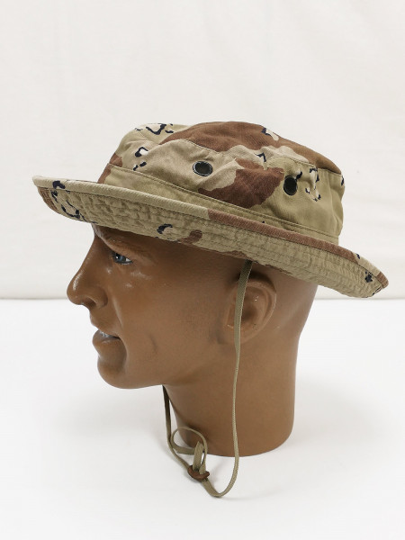 US Army 6-color Desert Hat Combat Boonie Bush Hat Chocolate Chip Desert Storm Size 58