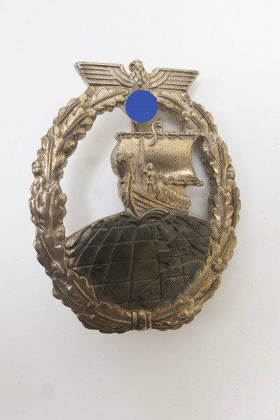 Kriegsmarine Auxiliary Cruiser War Badge Navy