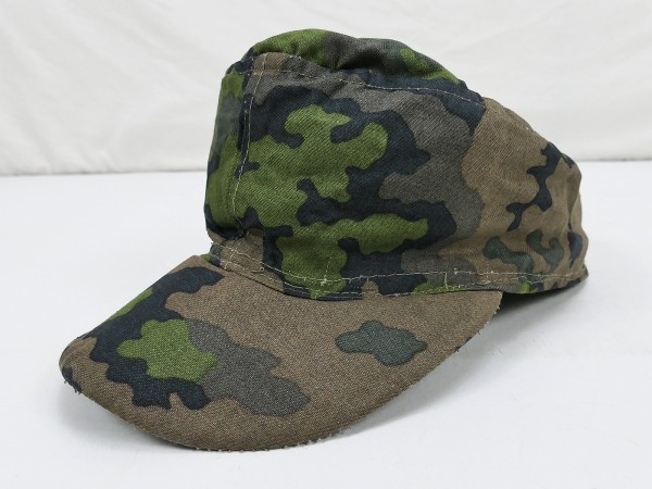 Waffen SS Frontfertigung oak leaf field cap size 56/57 camouflage cap from museum