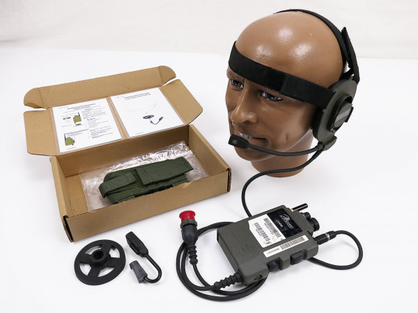 AN/ PRC-343 DUAL Personal Role Radio Set Selex Marconi H4855 Handheld Radio Headset