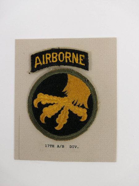 Original US ARMY WW2 Airborne A/B Division Badge Patch - 17th A/B Division Badge