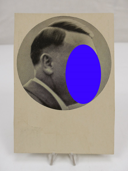 #81/ Postcard / PK theme A.Hitler portrait special cancel / stamp Männer der Zeit no.91 Huber