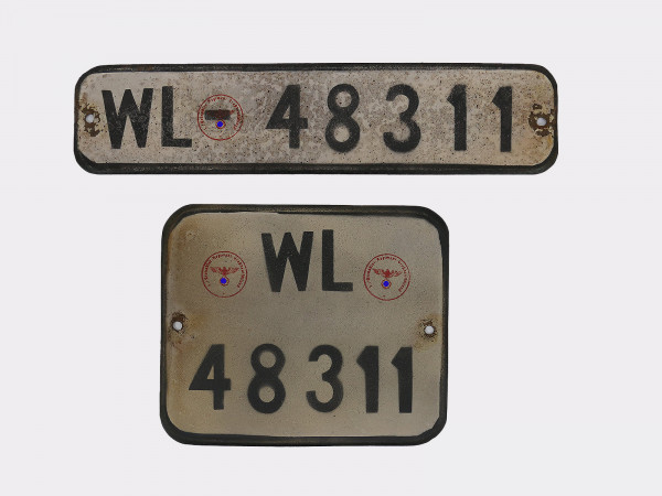 Luftwaffe set license plate KFZ license plate Kübelwagen VW82 Schwimmwagen VW166