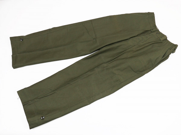 Single piece ORIGINAL US ARMY M-1943 Trousers Field Cotton O.D. W30/I30 Trousers 1947 WW2 / Korea