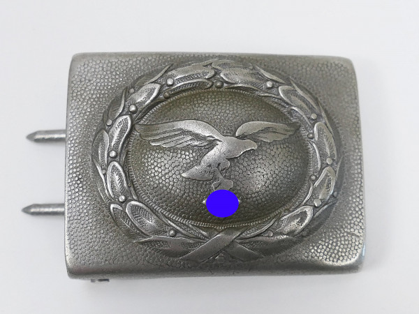 Luftwaffe belt buckle aluminum with great patina more worn