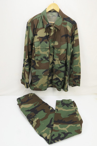 US Army Field Shirt and Field Pants Camouflage Woodland Hot Weather Mint - Medium