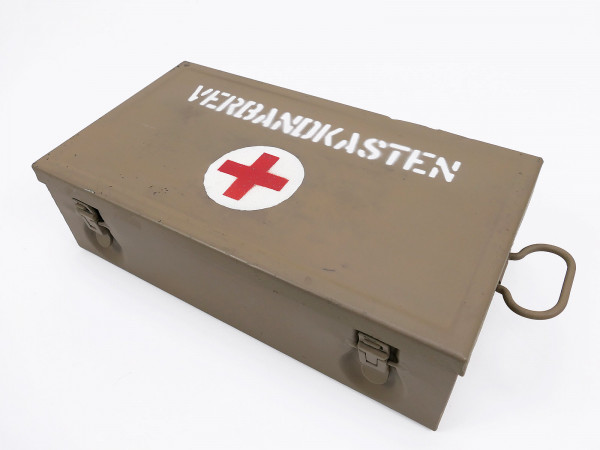 #D Wehrmacht Original KFZ first aid box Red Cross box First aid box with contents First aid kit