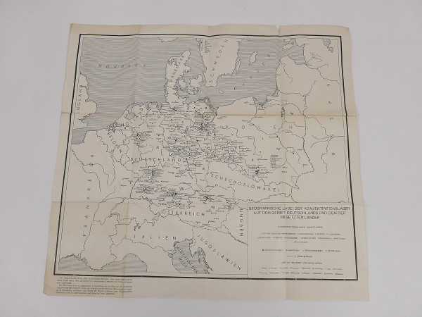 Original area map Map / Geographical location of the K. camps in Germany R.Höss