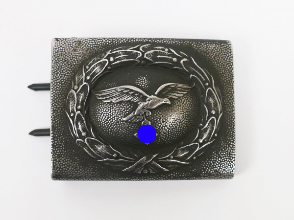 Single piece - Luftwaffe aluminum belt buckle Assmann 39 2nd model blue-grey