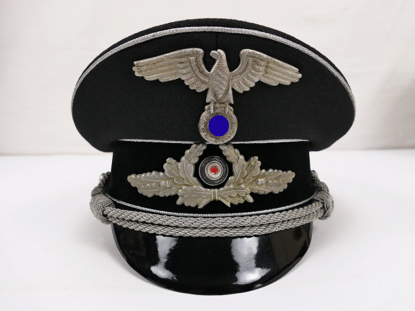 Black peaked cap Diplomatic Corps / Diplomat with effects size 59