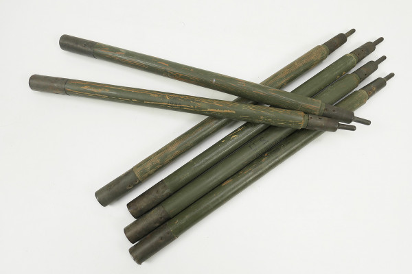 Original US Army 2x tent poles 1944 for shelter tarpaulin