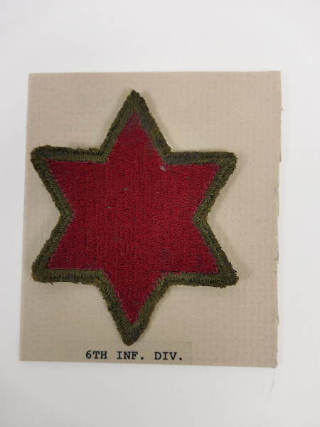 Original US ARMY WW2 Infantry Division Badge Patch - 6th Infantry Division Badge