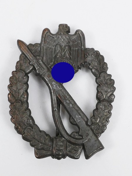 Wehrmacht ISA infantry assault badge bronze hollow embossed