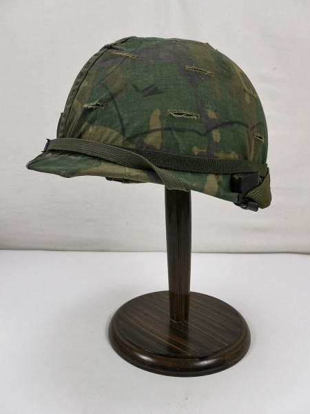 US M1 steel helmet Vietnam with original TWILL Mitchell helmet cover + helmet fiber liner