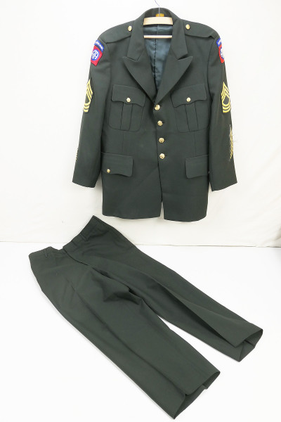 US Army Uniform Suit Jacket + Pants Coat Man`s Airborne