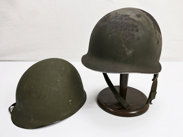 US ARMY WW2 M1 Fixed Bale Front Seam Helmet Steel Helmet with U.S. Westinghouse Liner