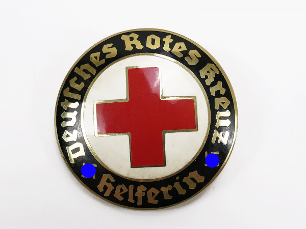 German Red Cross badge DRK helper on pin Service brooch