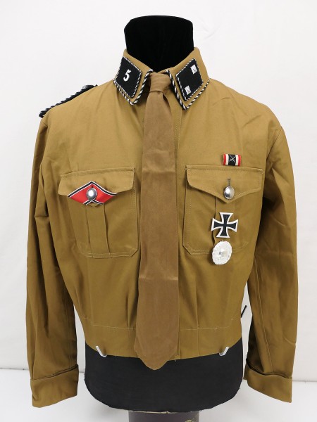SA Sturmführer uniform - shirt with effects tie and awards from museum