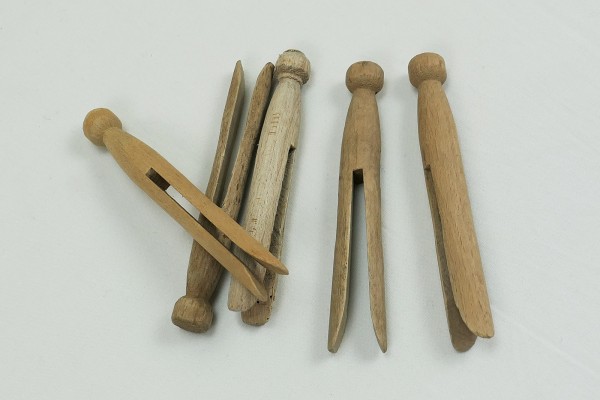 Wehrmacht clothes pegs wooden pegs round head 5x pieces