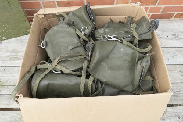 BW German Army Paratrooper Gas Mask Bag Old Style Bag For Gas Mask
