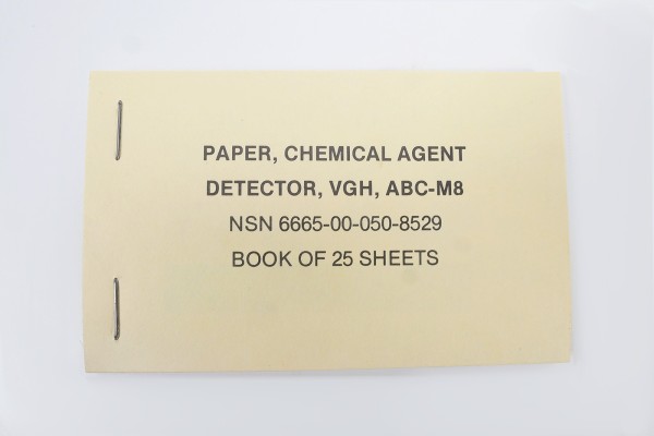 US Book of Paper Chemical Agent Detector VGH ABC-M8 - Chemicals determination