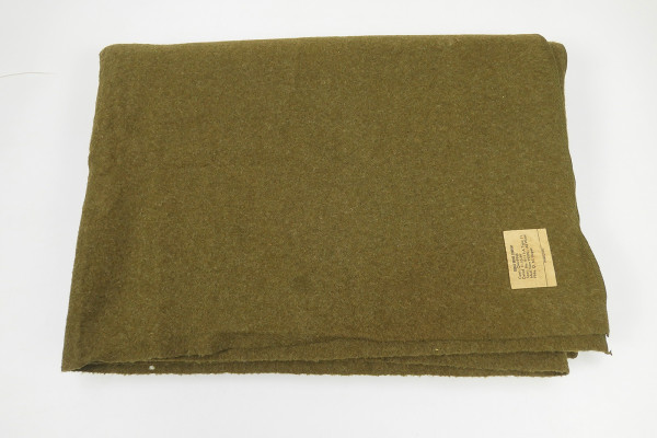 1944 Original US ARMY WW2 Wool Virgin Blanket OD Wool Blanket Camp Blanket