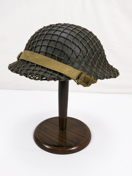 Reproduction WW2 plate helmet English Brodie steel helmet British Army with helmet net